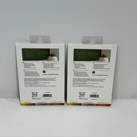 NEW Cricut Rose Gold Metallic Foil Sheets - 2 packs (24 sheets in each) 4x6 inch - Picture 2 of 2